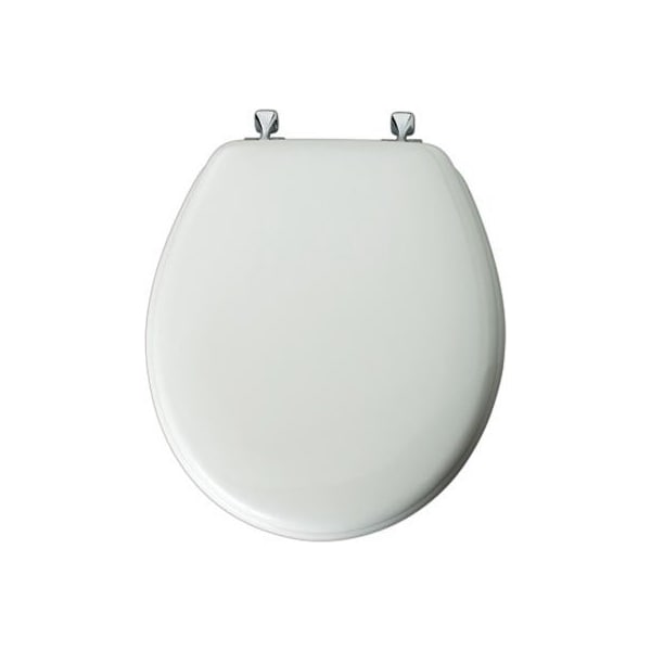 Bemis Mfg.. WHT RND WD Toilet Seat 44CP 000 Zoro